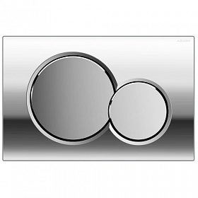 Кнопка смыва (клавиша) для инсталляции Azario New прямоугольная c кругл.кнопками хром глянец AZ-010.02 Водяной