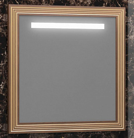 Зеркало Opadiris Карат 80 бежевое/золотая патина LED подсветка Z0000004322