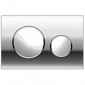 Кнопка смыва (клавиша) для инсталляции Azario New прямоугольная c кругл.кнопками хром глянец AZ-017.02 Водяной