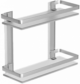 Полка 2-ая для ванны стекло AM.PM Sense L хром A7455200 Водяной