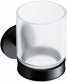 Держатель для стакана стекло/металл AM.PM X-Joy A85A34322 чёрный/белый Водяной