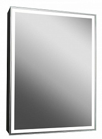 Зеркало-шкаф Континент Mirror Box Led 60x80 черное LED подсветка МВК053 Водяной