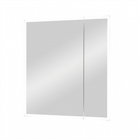 Зеркало-шкаф Континент Reflex Led 70x80 белое LED подсветка МВК026 Водяной