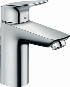 Смеситель для умывальника (раковины) Hansgrohe Logis 71107000 хром латунь Водяной