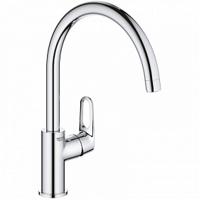 Смеситель для кухни (мойки) Grohe BauFlow 31230001 хром латунь Водяной