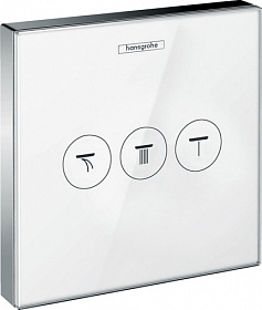 Переключатель потоков встроенного смесителя Hansgrohe ShowerSelect (внешняя часть) 15736400 Водяной