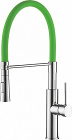 Смеситель для кухни (мойки) Ledeme H97 L4097-5 гибкий излив зеленый латунь