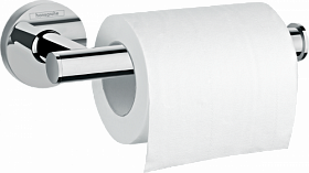 Держатель для туалетной бумаги скоба без крышки Hansgrohe Logis Universal 41726000 хром Водяной