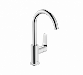 Смеситель для умывальника (раковины) Hansgrohe Rebris E 72576000 хром латунь Водяной