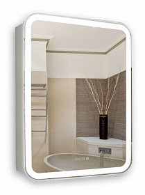 Зеркало-шкаф Azario Фиджи 60 белое LED подсветка LED-00002363 Водяной
