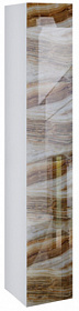 Шкаф-пенал Marka One Glass Lacio 30П левый подвесной onyx У73227