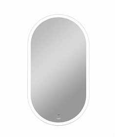 Зеркало Viant Марсель 65х100 белое LED подсветка VMAR65100-ZLED Водяной