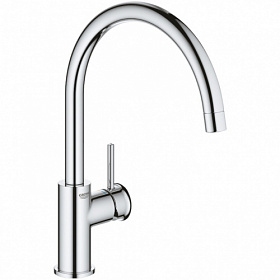 Смеситель для кухни (мойки) Grohe BauClassic 31535001 хром латунь Водяной