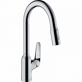 Смеситель для кухни (мойки) Hansgrohe Focus M42 71800000 вытяжной излив хром латунь Водяной