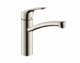 Смеситель для умывальника (раковины) Hansgrohe Focus E2 31806800 сталь латунь Водяной