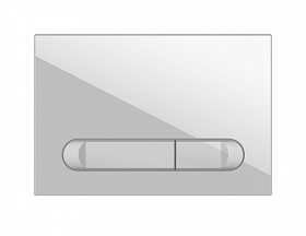 Кнопка смыва (клавиша) для инсталляции Cersanit Estetica прямоугольная белая глянец 64109 Водяной