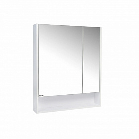 Зеркало-шкаф Viant Мальта 80 белое с полочкой VMAL80BEL-ZSH Водяной