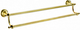 Полотенцедержатель штанга 2-ой 60 см Azario Elvia AZ-91102G золото Водяной