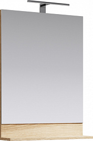 Зеркало Aqwella Фостер 60 дуб сонома с полочкой подсветка FOS0206DS Водяной