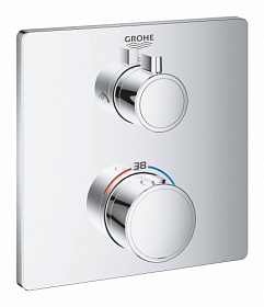 Смеситель для душа термостат (внешняя часть) Grohe Grohtherm 24079000 хром латунь Водяной