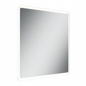 Зеркало Sancos Arcadia 80x70 белое LED подсветка AR800 Водяной